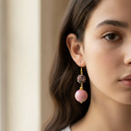 Vintage Floral Ball Drop Earrings – jewelry