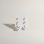 Classic Dainty Pearl Stud Earring Set – jewelry (view 1)