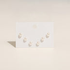 Classic Dainty Pearl Stud Earring Set – jewelry (view 2)