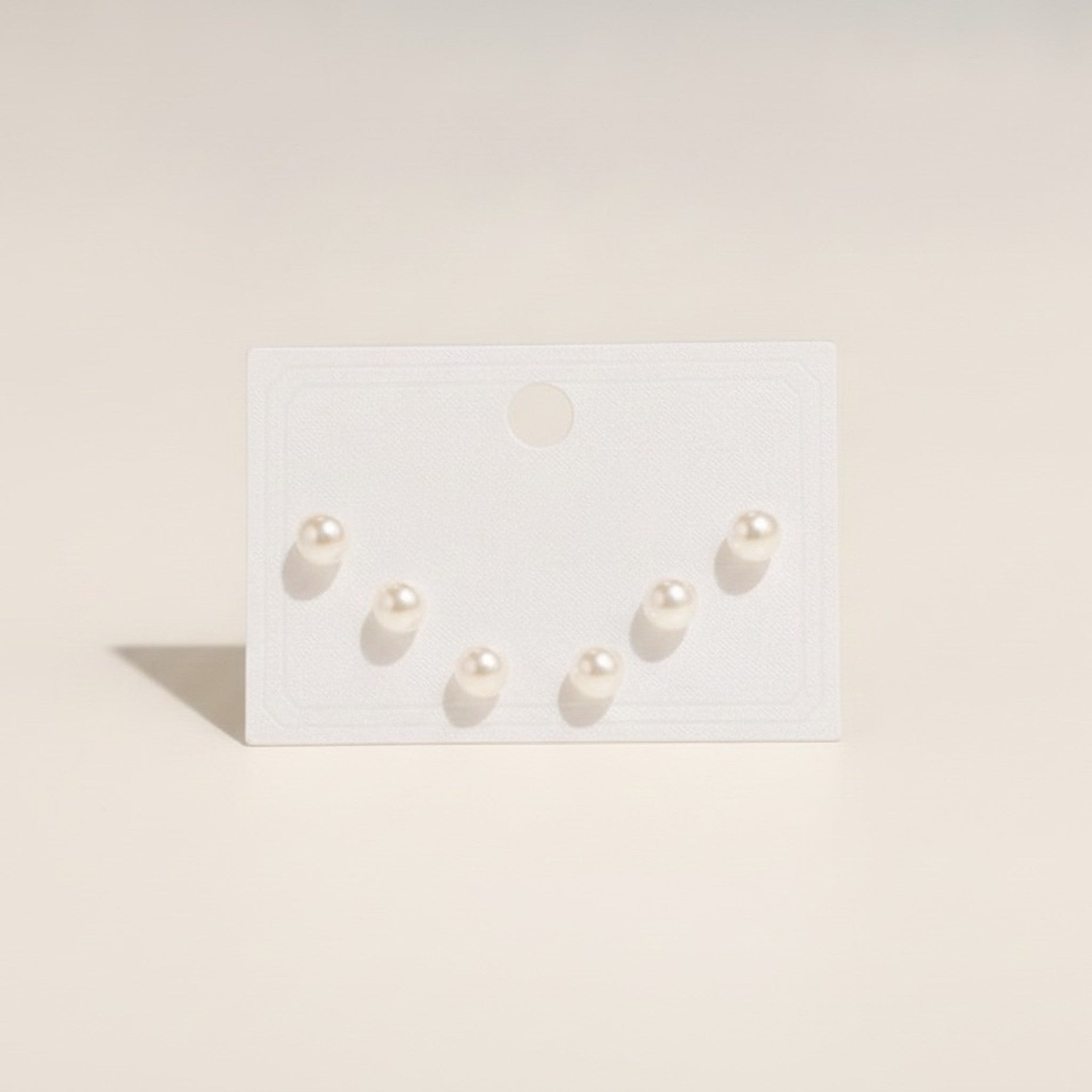 Classic Dainty Pearl Stud Earring Set – jewelry (view 2)
