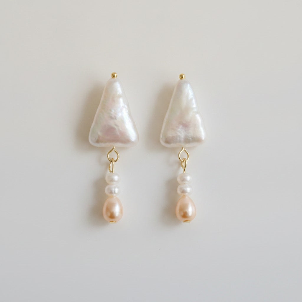 Elegant Irregular Pearl Drop Earrings – jewelry (view 1)