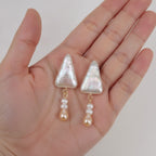 Elegant Irregular Pearl Drop Earrings – jewelry (view 3)