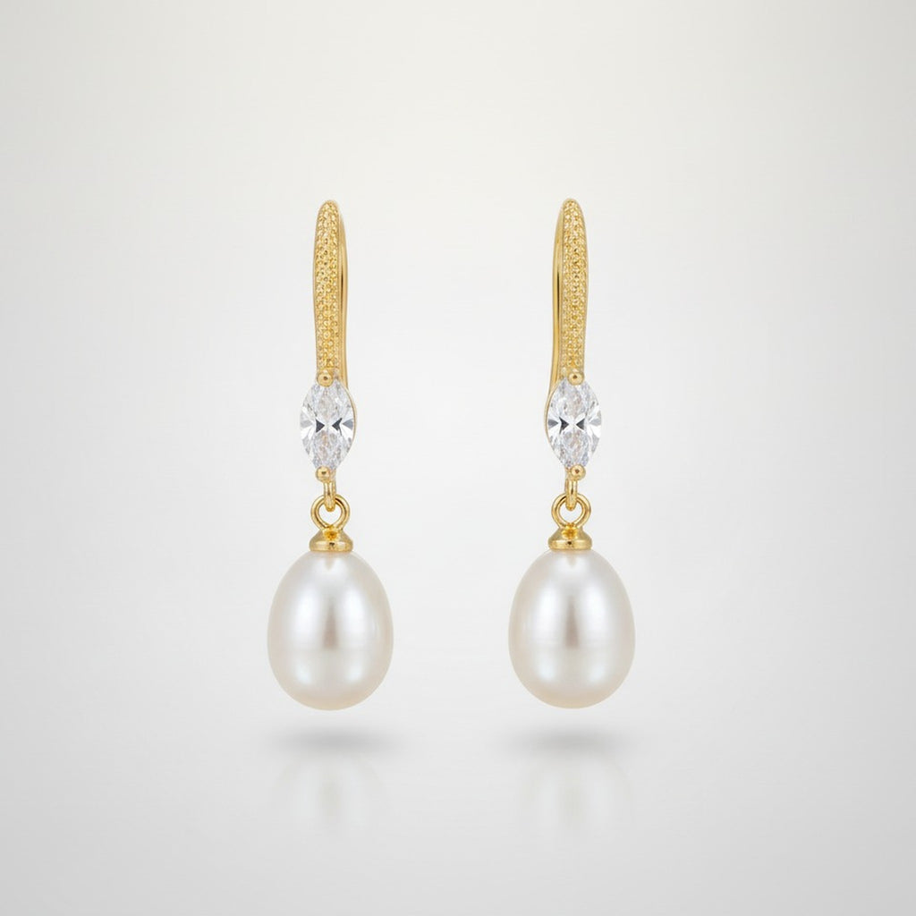 Elegant Freshwater Pearl Drop Earrings – jewelry (view 1)
