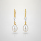 Elegant Freshwater Pearl Drop Earrings – jewelry (view 1)