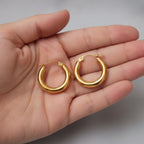 Chunky Hoop Earrings – jewelry (view 3)