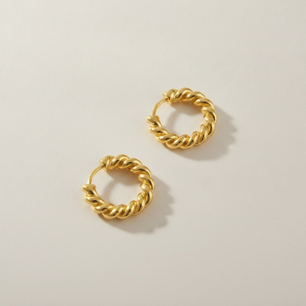 Chic Twisted Hoop Earrings Jewelry (view 1)