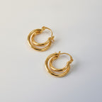 Elegant Double Layer Hoop Earrings – jewelry (view 1)