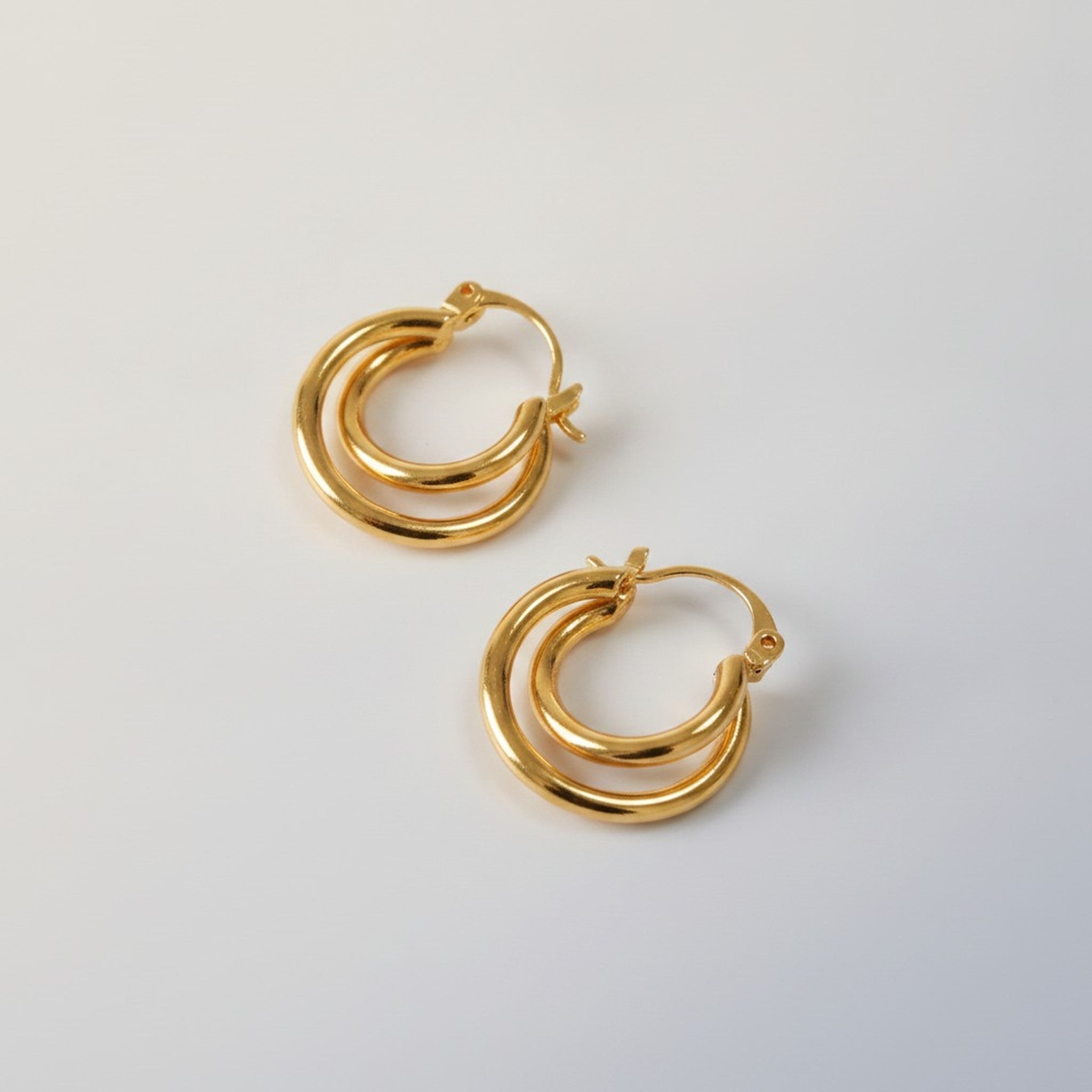 Elegant Double Layer Hoop Earrings – jewelry (view 1)