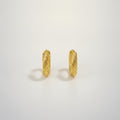 Textured Twisted Oval Hoop Earrings – jewelry (view 1)