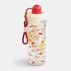 Cute Dog Bear Themed Water Bottle - Red Float Ball Tea Strainer with Rope