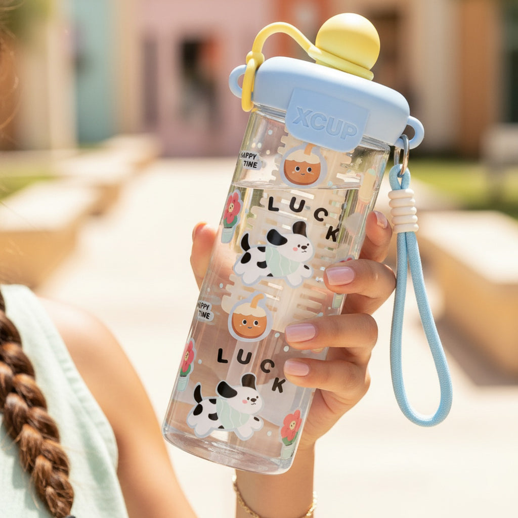 Cute Dog Bear Themed Water Bottle - Floating Ball - Tea Strainer + Rope – novelty & toys (view 2)