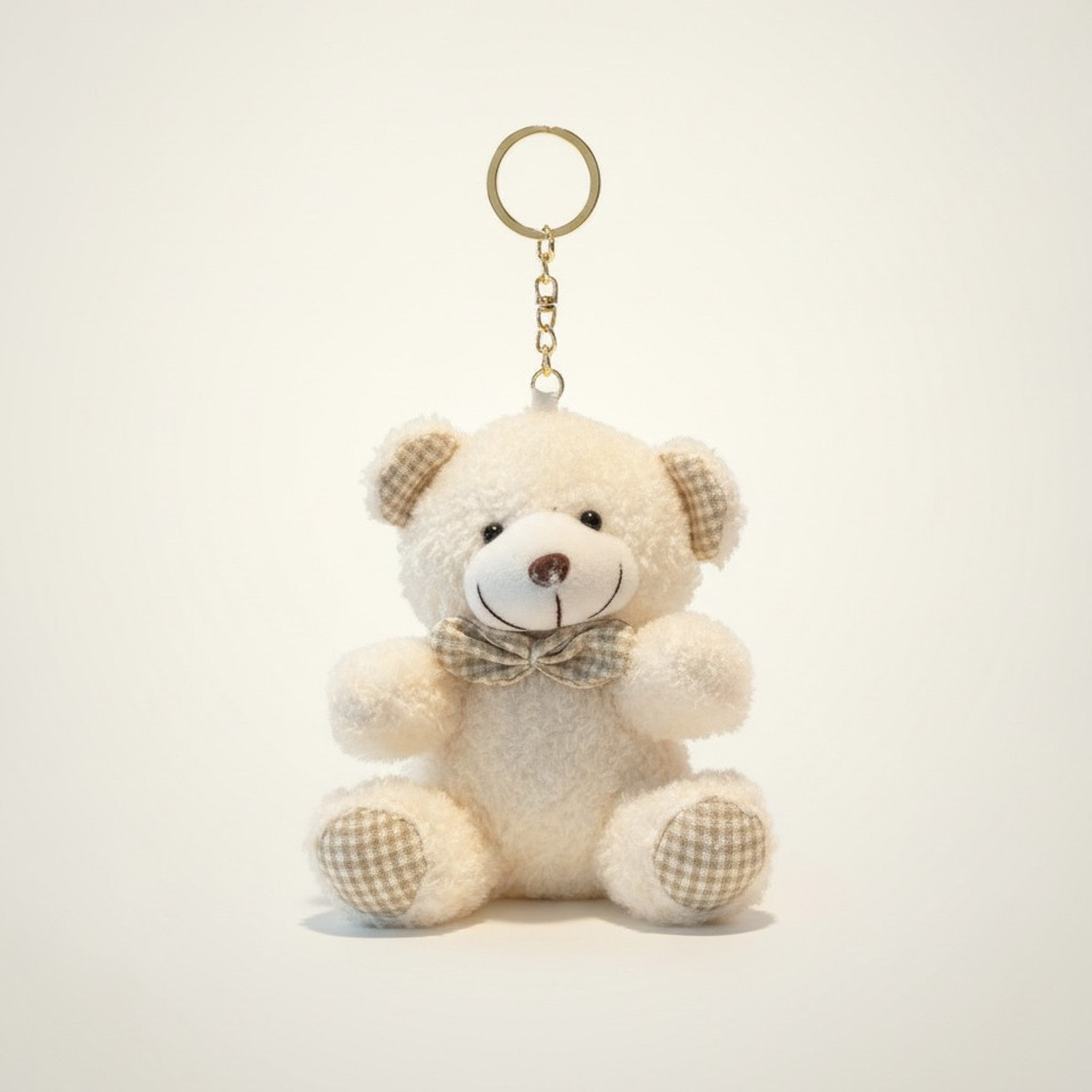 Adorable Soft Plush Bear Toy Keyring Charm – novelty & toys (view 2)