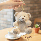Adorable Soft Plush Bear Toy Keyring Charm – novelty & toys (view 3)
