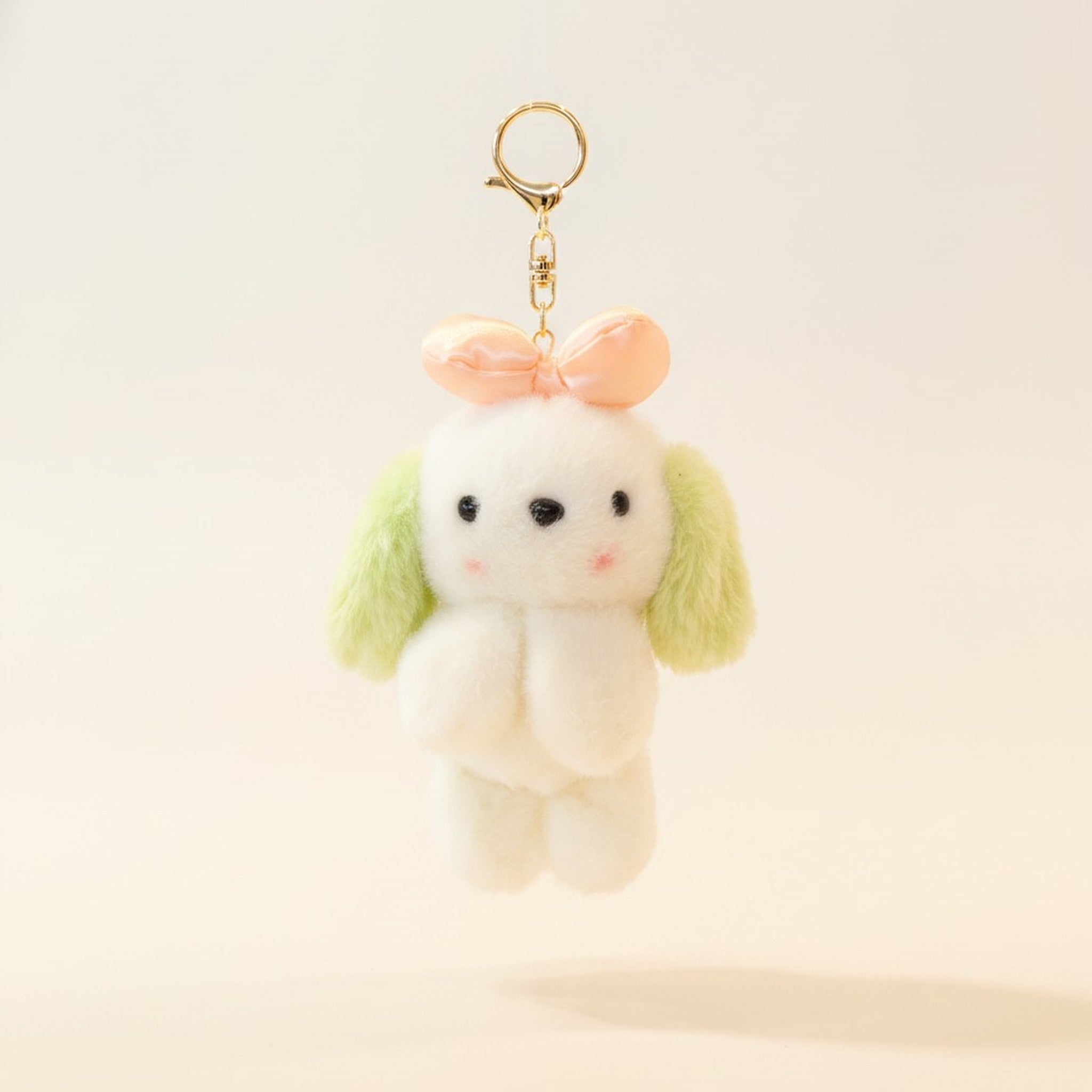 Adorable Fluffy Animal Plush Keychain – novelty & toys (view 1)