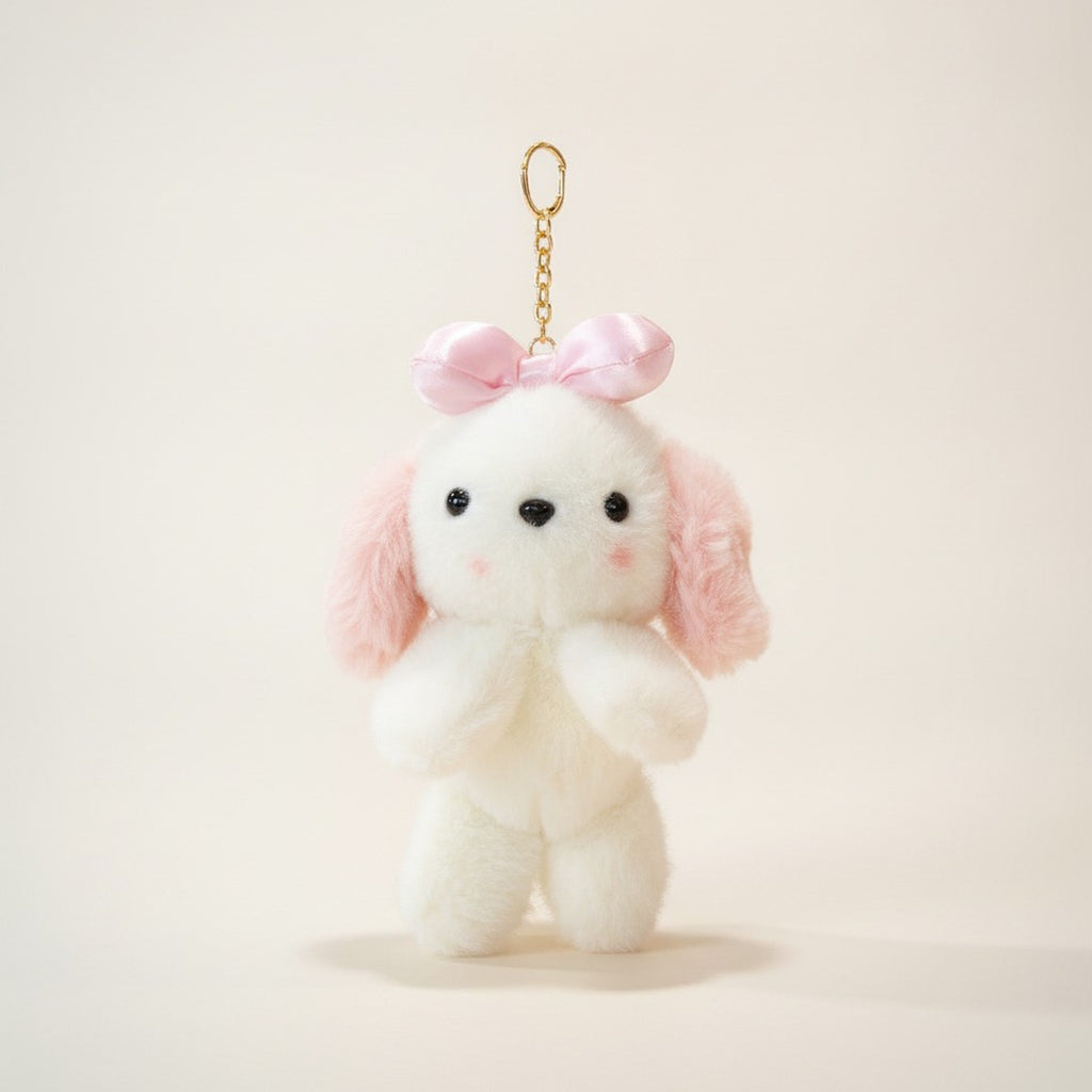 Adorable Fluffy Animal Plush Keychain – novelty & toys (view 2)