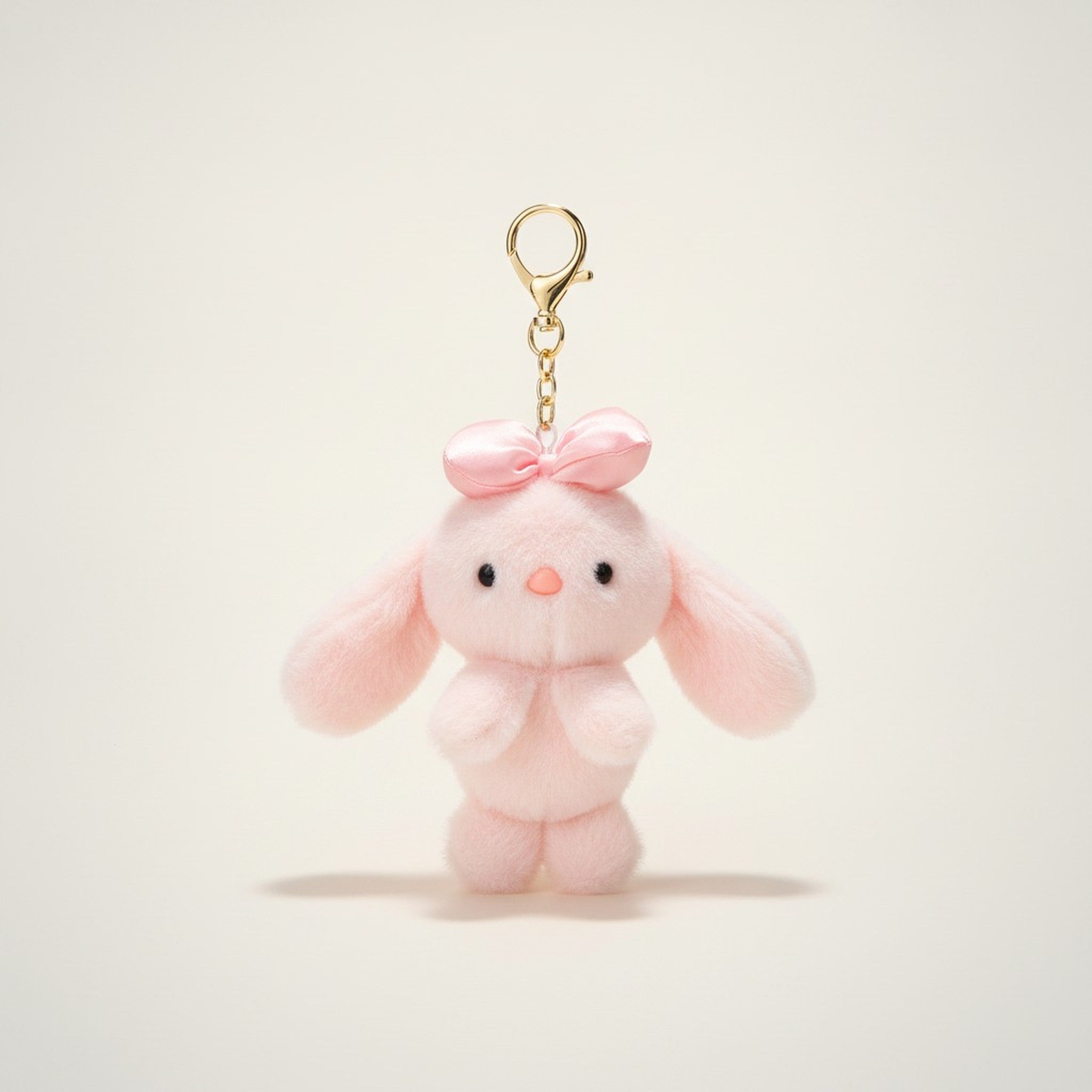 Cute Fluffy Bunny Keychain Plush Accessory – novelty & toys (view 1)