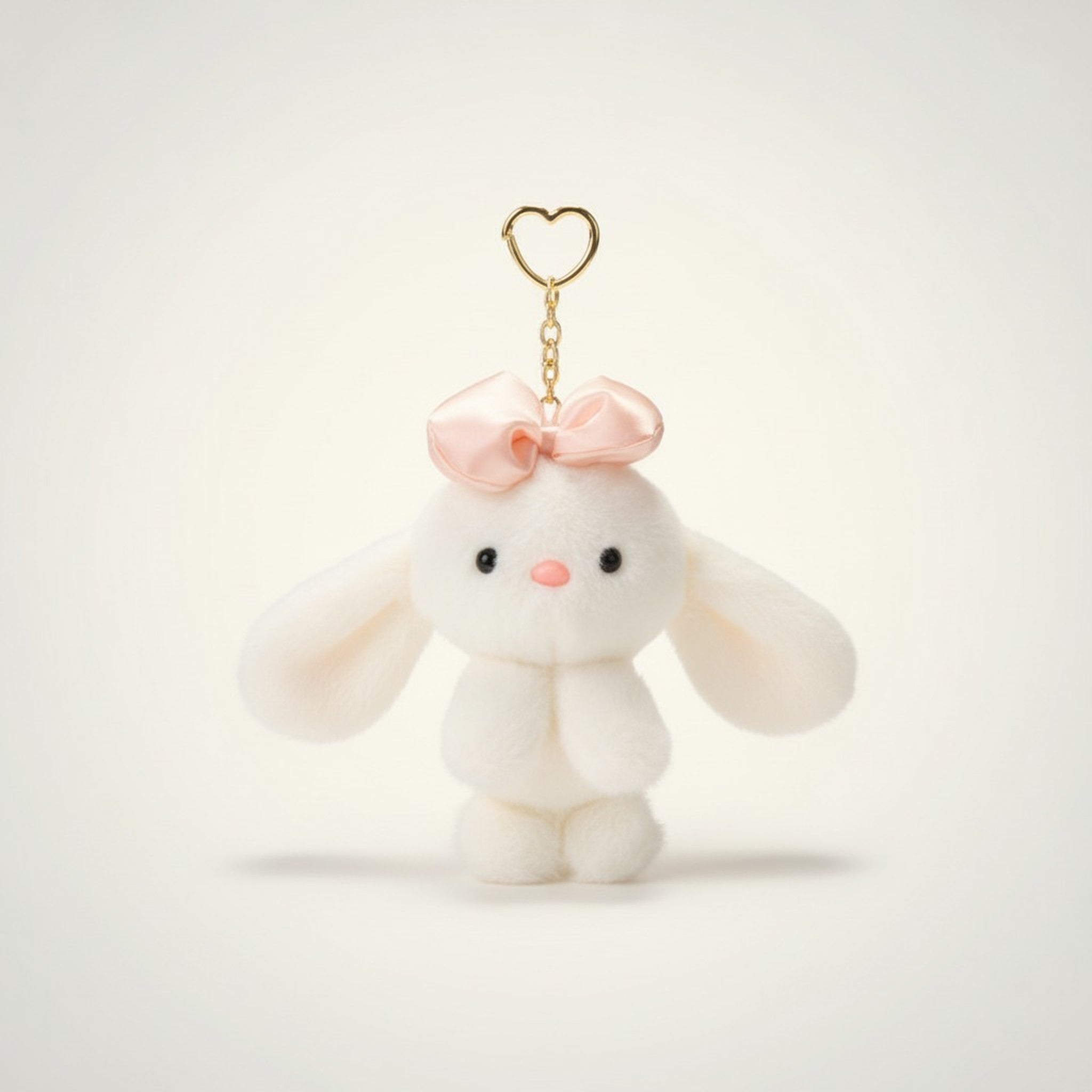 Cute Fluffy Bunny Keychain Plush Accessory – novelty & toys (view 2)