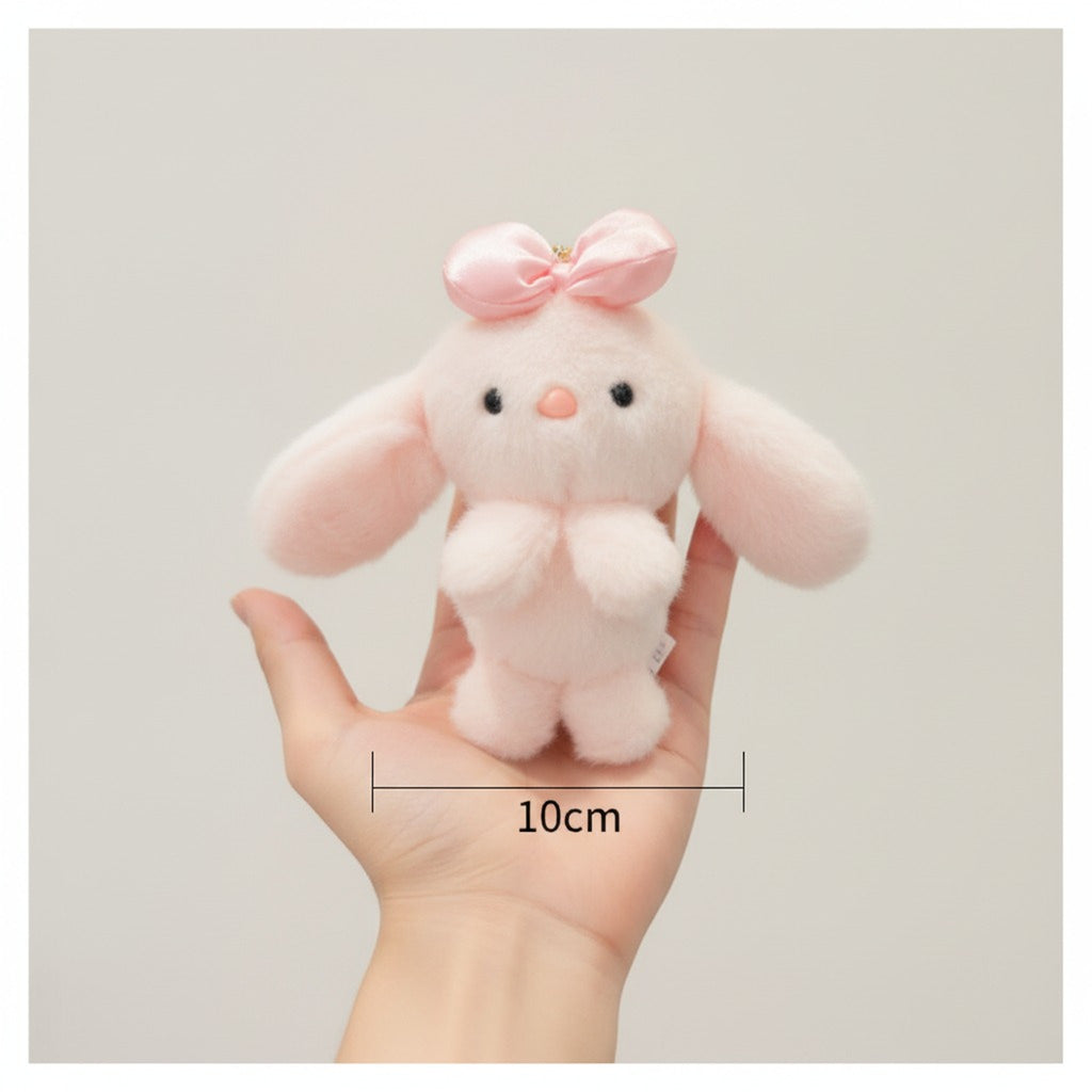 Cute Fluffy Bunny Keychain Plush Accessory – novelty & toys (view 4)