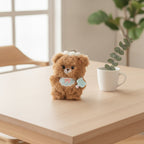 Chef Bear Plush Keychain Charm - Brown – novelty & toys (view 2)