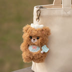 Chef Bear Plush Keychain Charm - Brown – novelty & toys (view 3)
