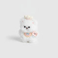 Chef Bear Plush Keychain Charm - White – novelty & toys (view 1)