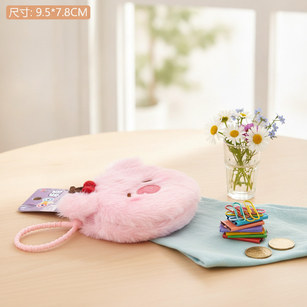 Plush Cherry Animal Coin Purse Charm - Type 1 – novelty & toys (view 3)