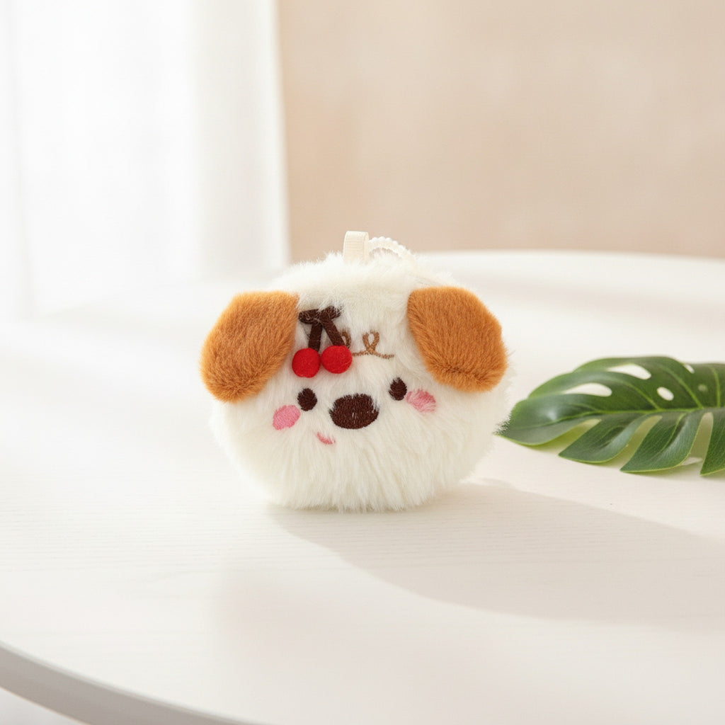 Plush Cherry Animal Coin Purse Charm - Type 2 – novelty & toys (view 2)