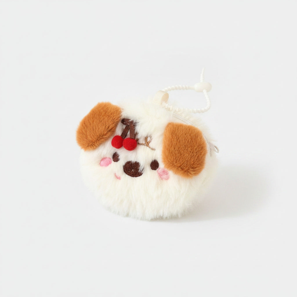 Plush Cherry Animal Coin Purse Charm - Type 2 – novelty & toys (view 1)