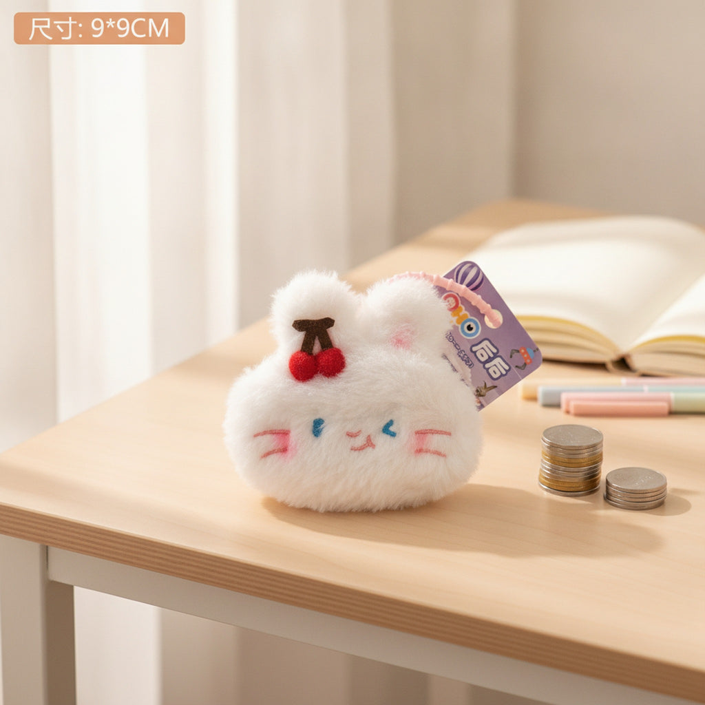 Plush Cherry Animal Coin Purse Charm - Type 3 – novelty & toys (view 3)