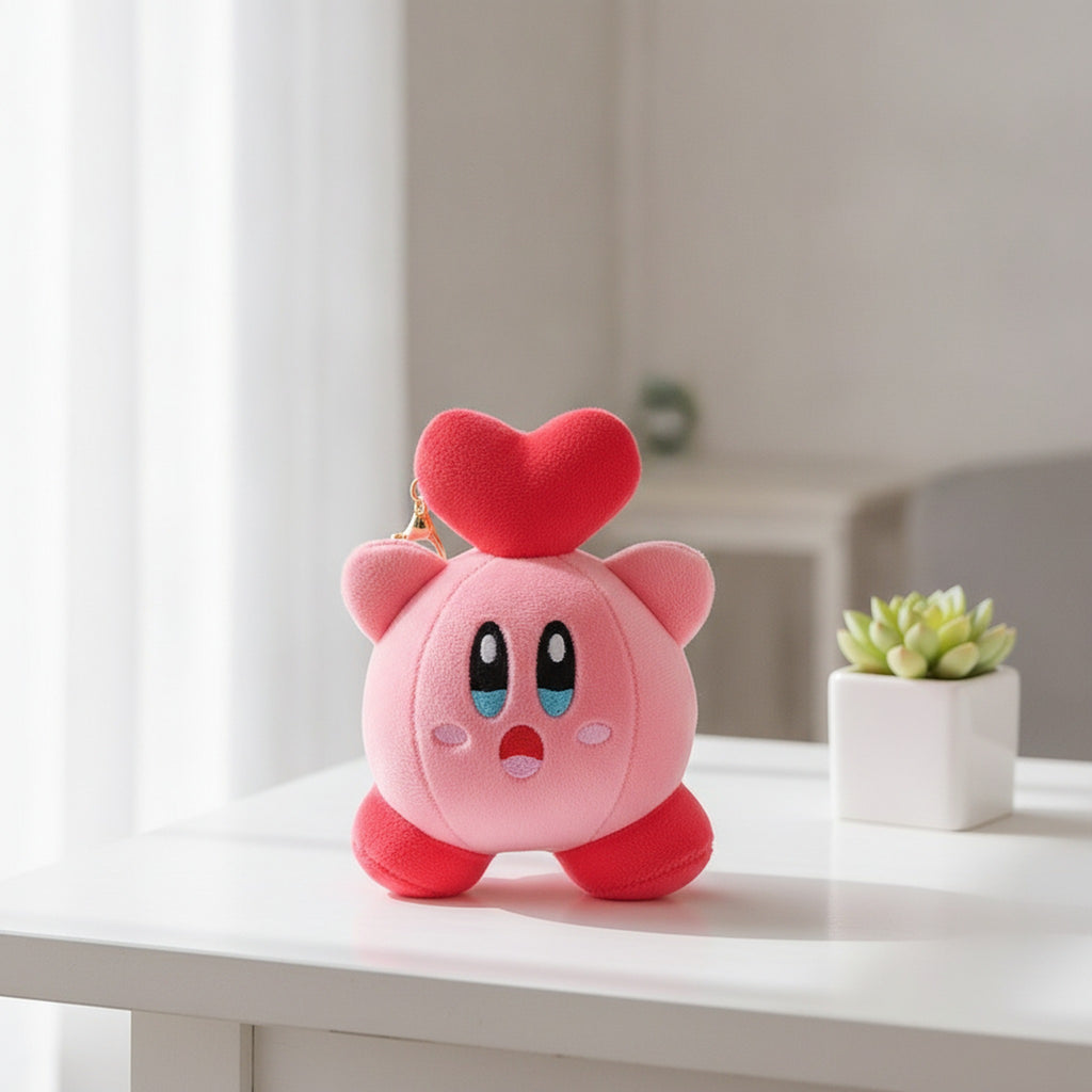 Pink Star Plush Keychain Charm - Type 3 – novelty & toys (view 2)