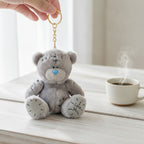 Patch Teddy Bear Plush Doll - Gray – novelty & toys (view 2)