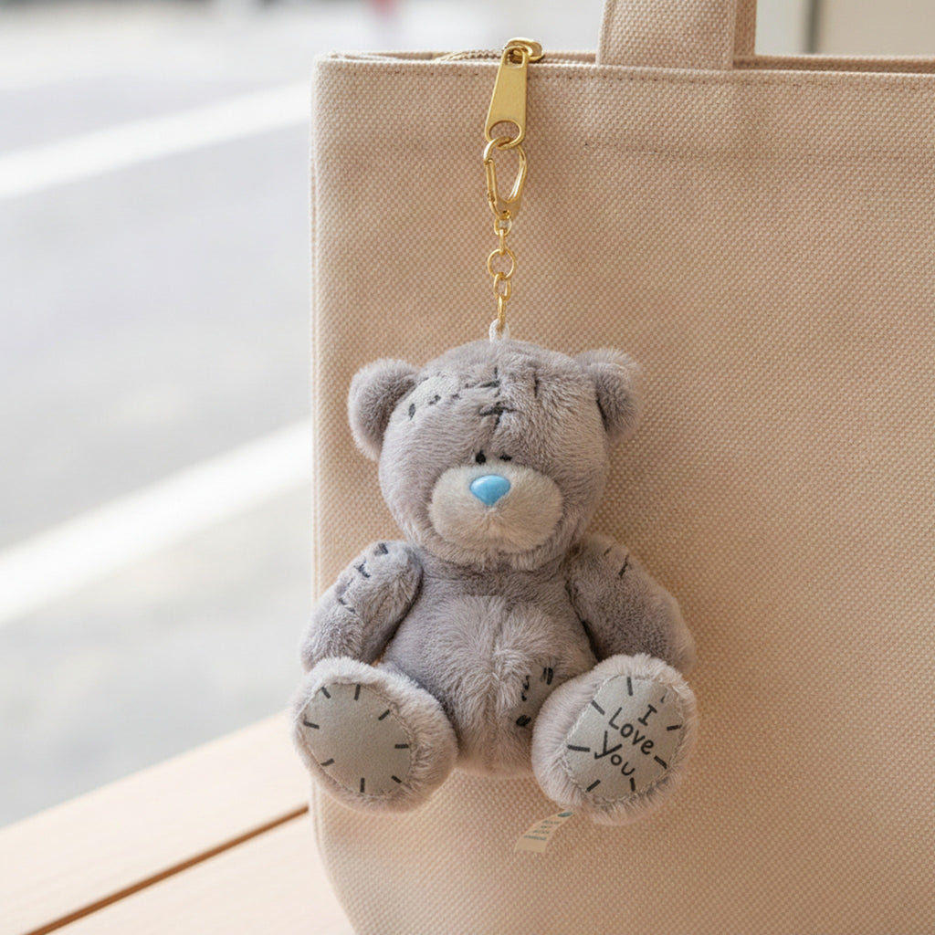 Patch Teddy Bear Plush Doll - Gray – novelty & toys (view 3)