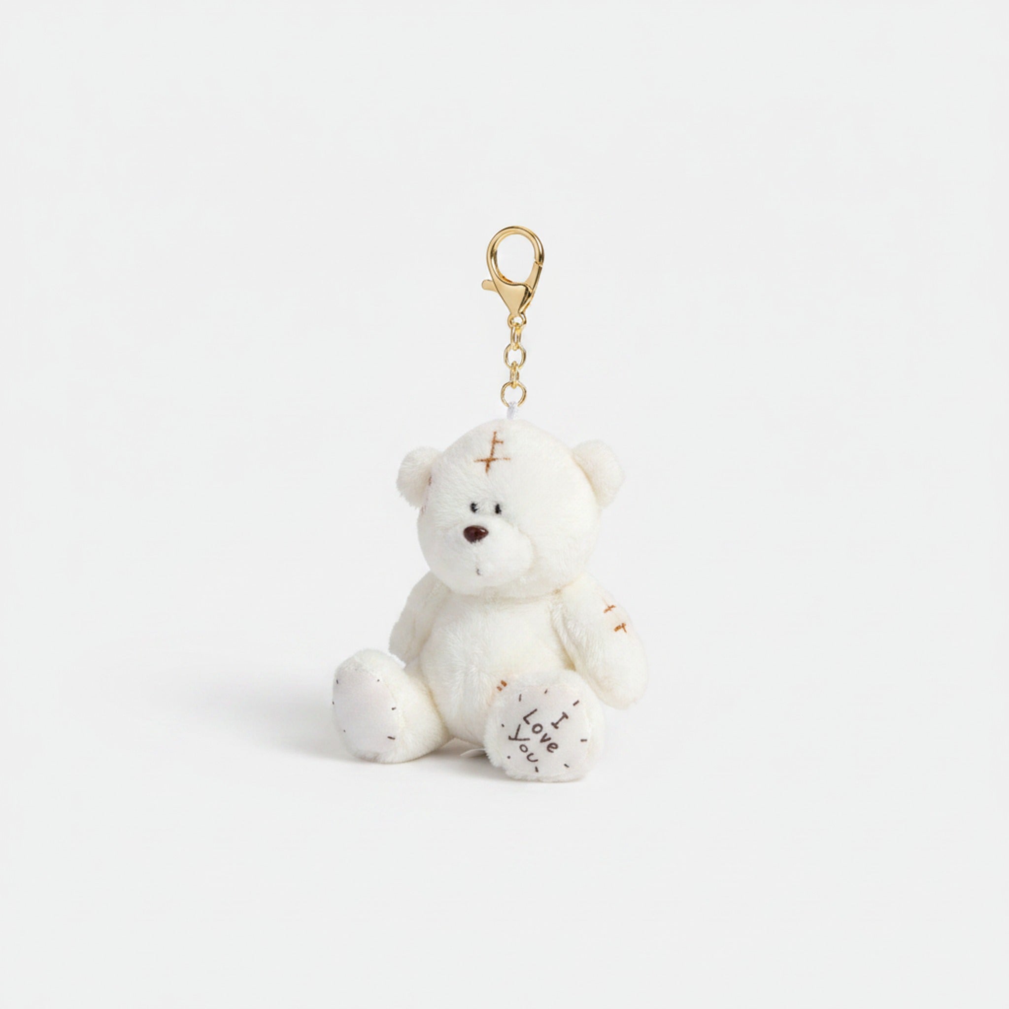 Patch Teddy Bear Plush Doll - White – novelty & toys (view 1)