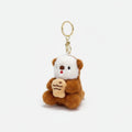 Cute Otter Plush Keychain Bag Charm - Darkbrown – novelty & toys (view 1)