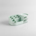 Rotating Cosmetic Organizer With Mirror And Brush Holder - Light Green Large No Mirror