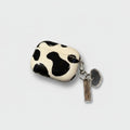 Cow Print AirPods Case With Charm Keychain