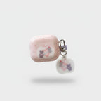 Teddy Bear Pink AirPods Case With Charm