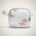 Snowflake Glitter Protective AirPods Case with Ring