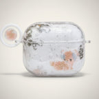 Snowflake Glitter Protective AirPods Case with Ring