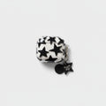 Black Star Print AirPods Case With Charm