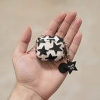 Black Star Transparent AirPods Case with Charm