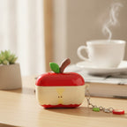 Cute Red Bitten Apple AirPods Case with Charm
