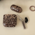 Translucent Leopard Print AirPods Case with Finger Ring