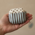 Striped Polka Dot AirPods Case with Keychain Charm