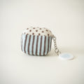 Striped Polka Dot AirPods Case with Keychain Charm