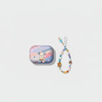 Beaded Pastel Bear AirPods Case With Charm Strap