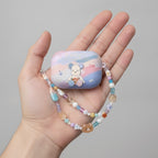 Blue Violent Bear AirPods Case and Ice Cream Lanyard