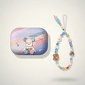 Blue Violent Bear AirPods Case and Ice Cream Lanyard