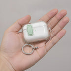 Green Magnetic Clear AirPods Protective Case with Ring
