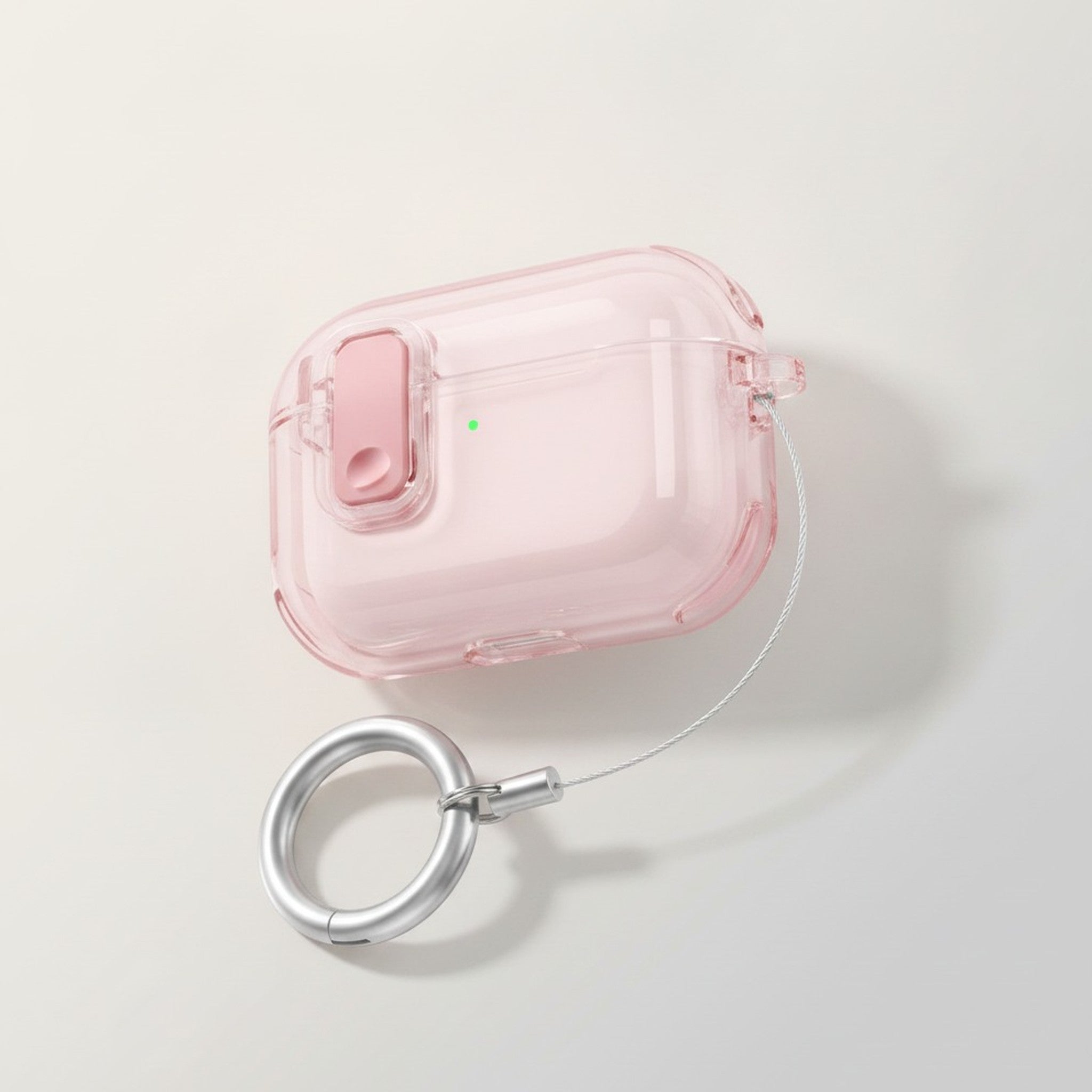 Pink Magnetic Clear AirPods Protective Case